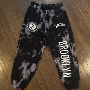 Brooklyn Kids Black Tie-Dye Joggers